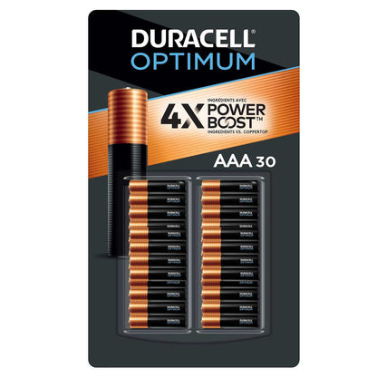 Duracell Optimum AAA 30-Pack with Power Boost