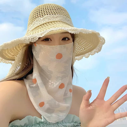 Women’s summer UV-protective full-face mask in a lightweight design