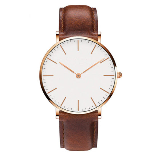 Retro casual European and American style fashion watch with classic dial and adjustable wrist strap