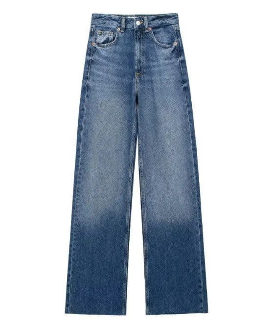 High-Rise Wide-Leg Jeans