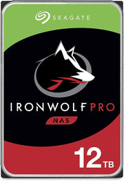 Seagate IronWolf Pro 12TB NAS Internal Hard Drive HDD – 3.5 Inch SATA 6Gb/s 7200 RPM 256MB Cache for RAID Network Attached Storage Data Recovery Service – Frustration Free Packaging (ST12000NEZ008)