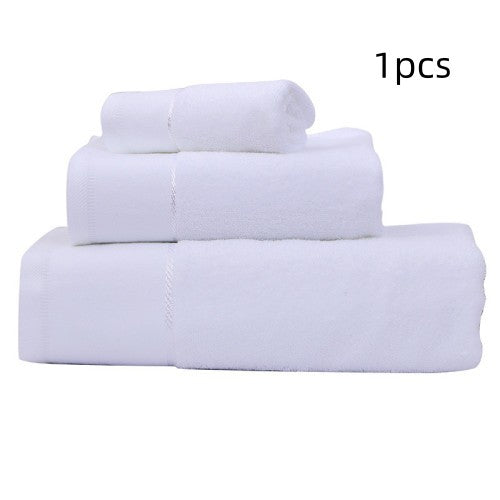 White absorbent cotton bath towel neatly folded for gifting