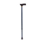 Adjustable Aluminum Walking Cane with Derby Handle Blue Ice