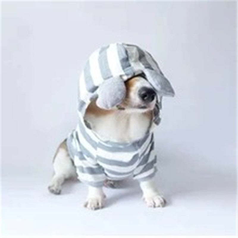 Striped pet sweater by My Store for dogs and cats