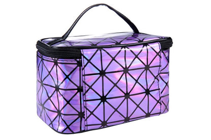 3D laser cosmetic bag by My Store in a reflective holographic design