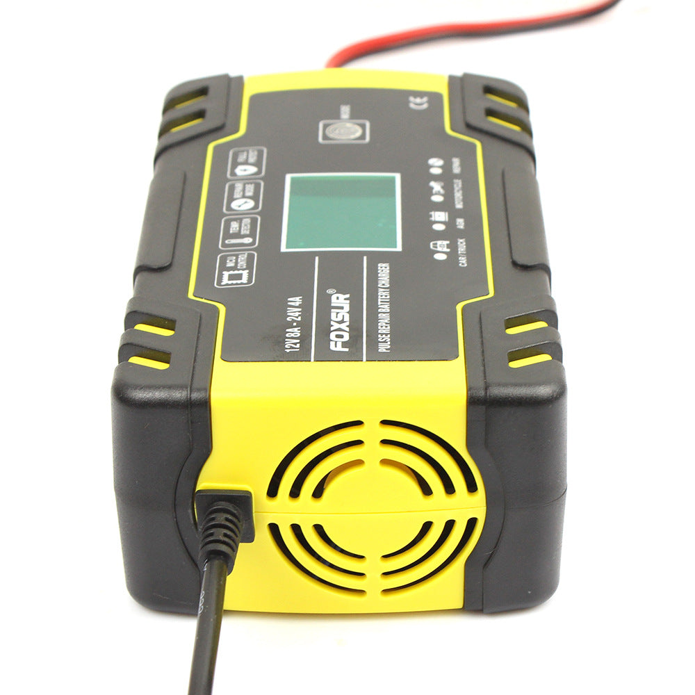 Motorcycle pulse battery charger by My Store, compact unit for charging and maintaining motorcycle batteries