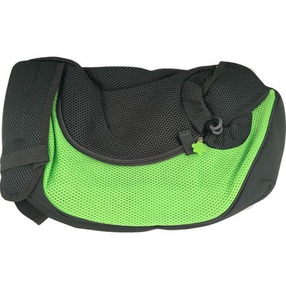 Shoulder pet bag outdoor carrier messenger bag pet backpack for small pets, side view