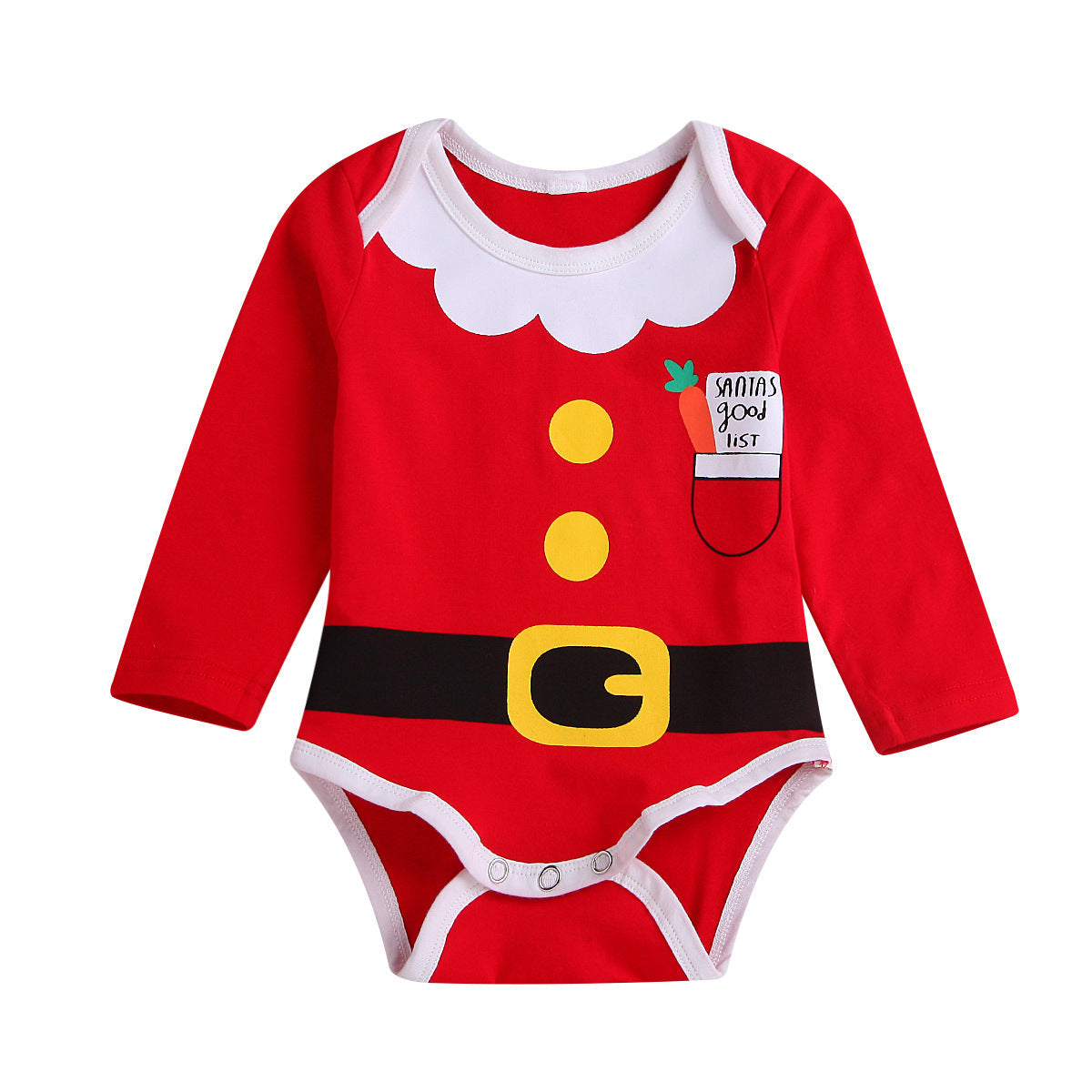 Baby Christmas suit in festive holiday design, suitable for infants