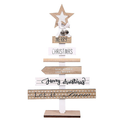 Christmas decorations with English letters displayed together
