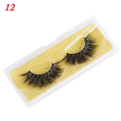 25mm wispy fluffy mink fake eyelashes with a voluminous, fluttery design
