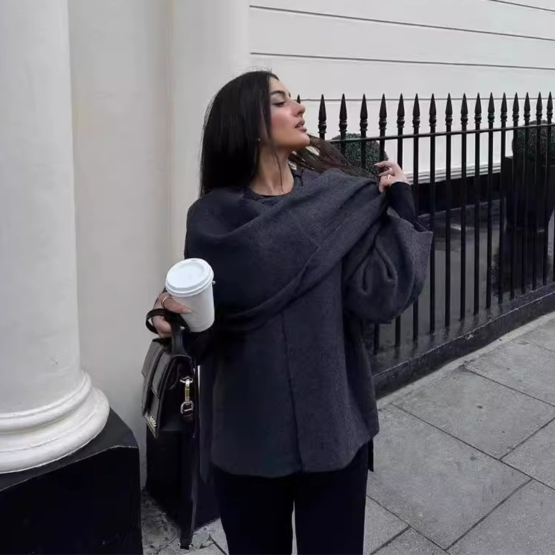 Elegant Draped Winter Jacket