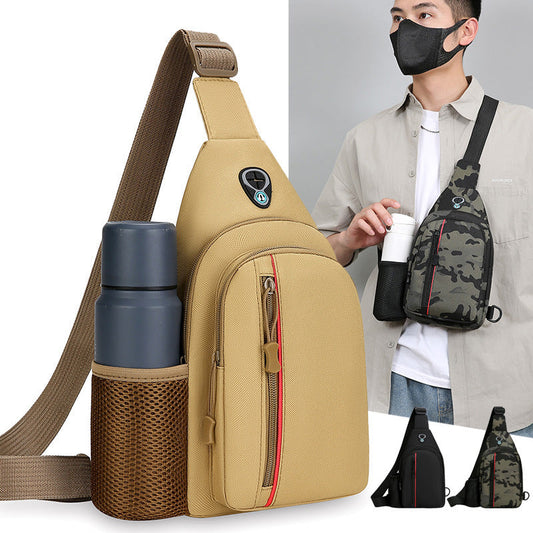 Men’s large-capacity shoulder crossbody bag in a practical everyday design