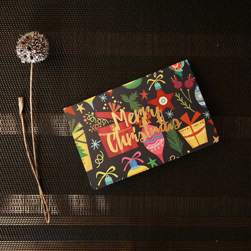 Christmas wishes greeting card with festive holiday design by My Store