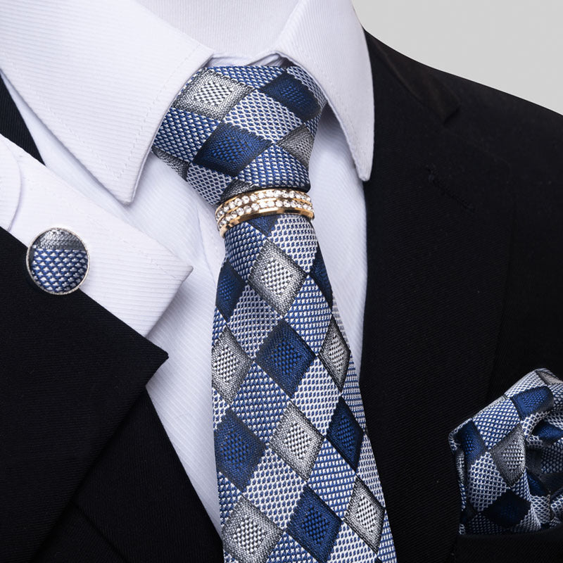 Multi colored striped floral men's tie from My Store