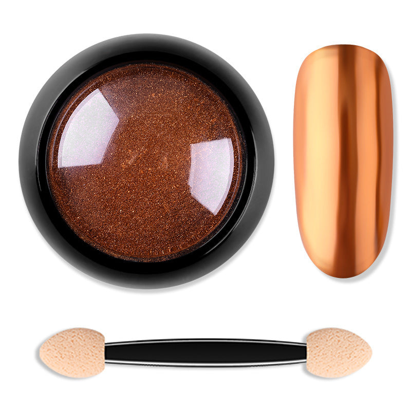 Nail glitter powder in a fine, sparkling texture for creative manicures