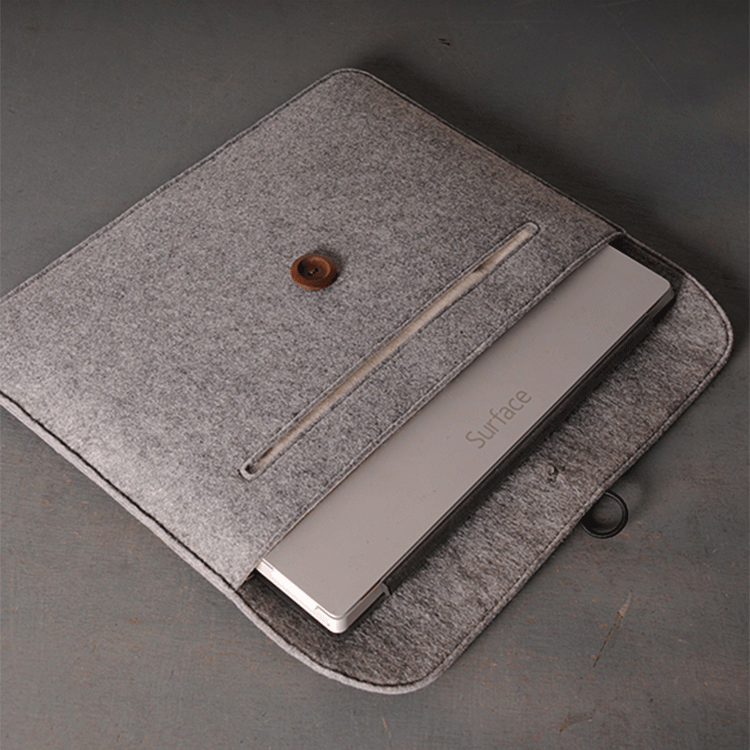 Felt laptop and tablet computer bag compatible with Apple MacBook devices