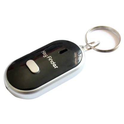 LED whistle control induction key ring elderly key finder anti-lost device in compact keychain design