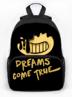 Children's school backpack in durable fabric with spacious compartments and adjustable shoulder straps