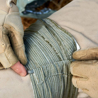Portable outdoor training hemostatic bandage in compact packaging, designed for emergency first aid