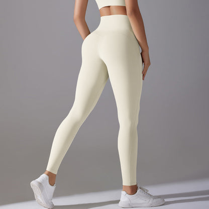 High waist hip lift nude feel hot pants yoga pants for women.