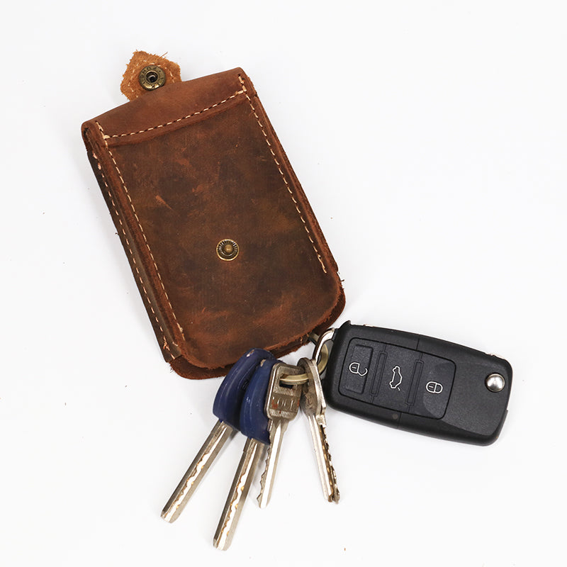 Leather key case by My Store with compact design for organizing keys