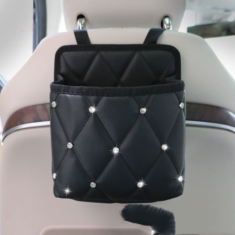 Car storage bag handbag holder and car seat organizer for tidy auto interior storage
