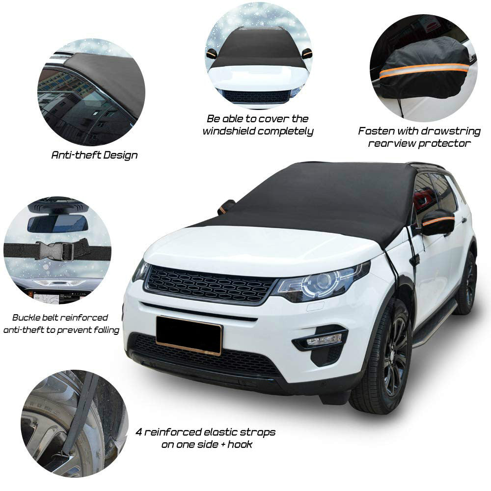 Fashion car front windshield snow cover for winter weather protection