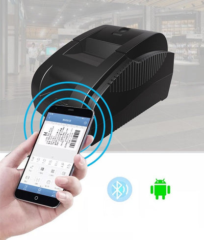 Bluetooth live voice takeaway printer thermal, compact portable receipt printer with wireless printing controls