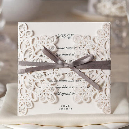 Personalized custom invitation, type 7 design shown on a printed card