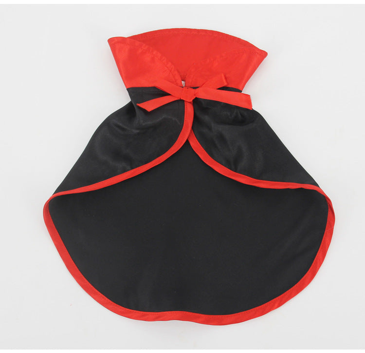 Halloween warm pet cloak for dogs and cats, cozy seasonal costume in soft fabric