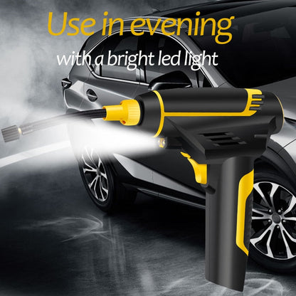 Portable handheld digital LED smart car air compressor with automatic inflation and pressure display