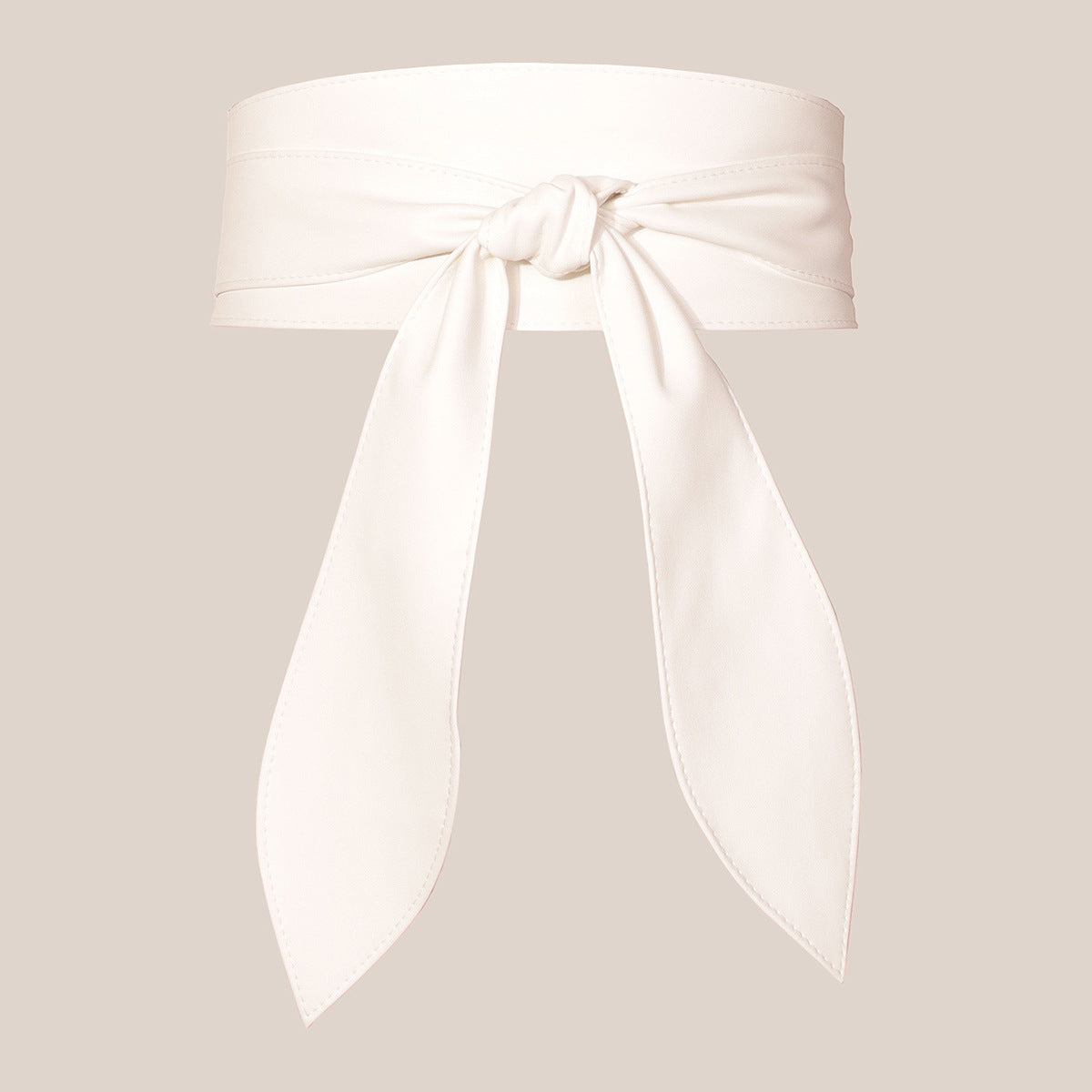 Women's wide waist tie belt with elegant bow ribbon, soft all-match super long design by My Store