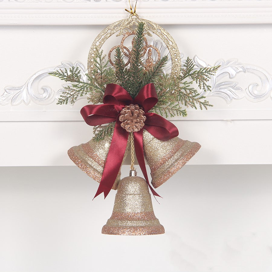 Large Christmas tree bell ornament for holiday décor