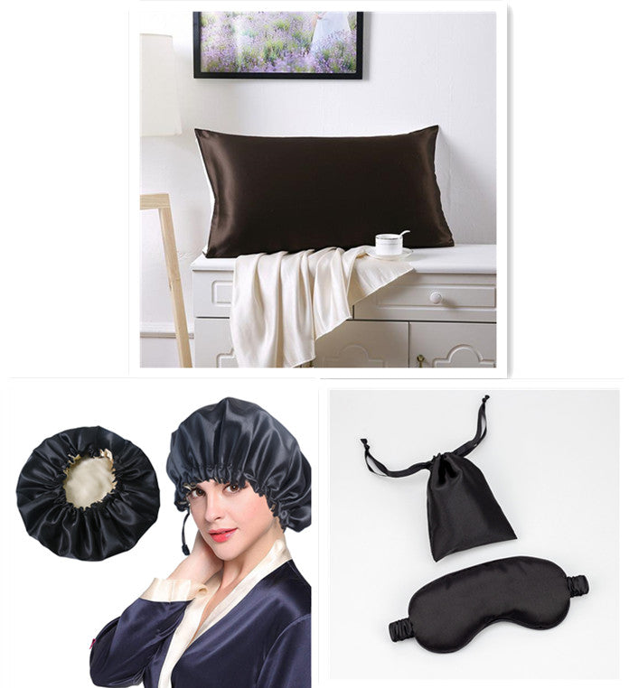 Double-sided 19 momme silk pillowcase in smooth, lustrous fabric