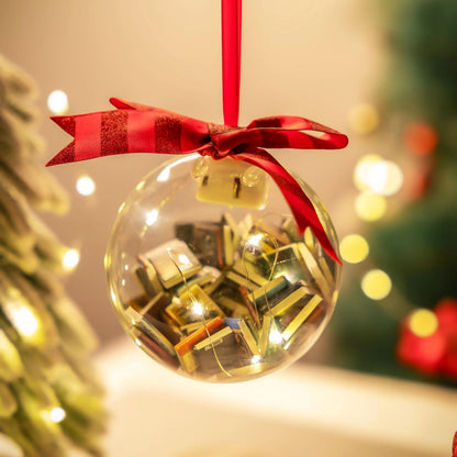 Christmas book-filled ball pendant decoration hanging ornament