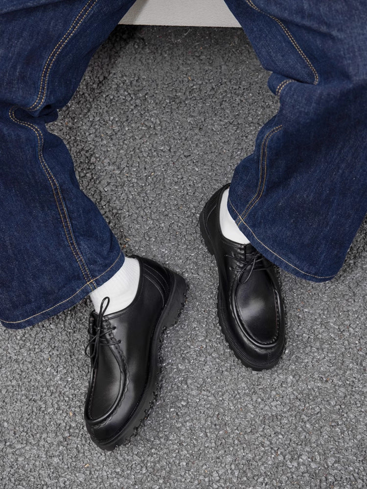 Retro men's leather shoes in spring-autumn style by My Store