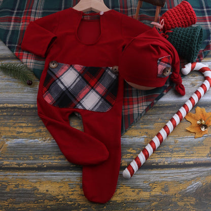 Men and women children's Christmas photography clothing studio props set for holiday photoshoots