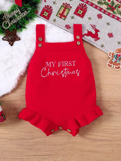 Children's Christmas triangle jumpsuit by My Store, featuring a festive triangle pattern and long sleeves