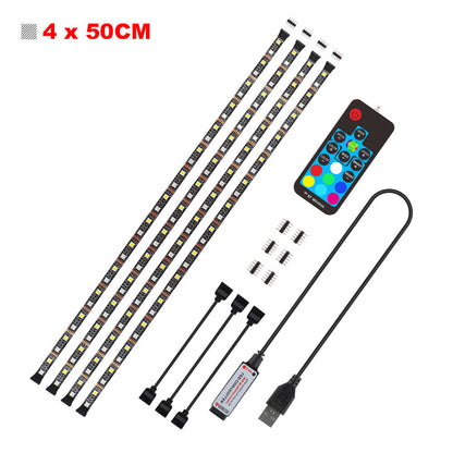 LED light strip from My Store displayed in a roll with flexible strip and attached LED bulbs
