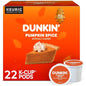 KupofK Coffee Dunkin Pumpkin Spice Coffee K-Cup Pods with pumpkin spice flavor in a single coffee pod for Keurig brewers