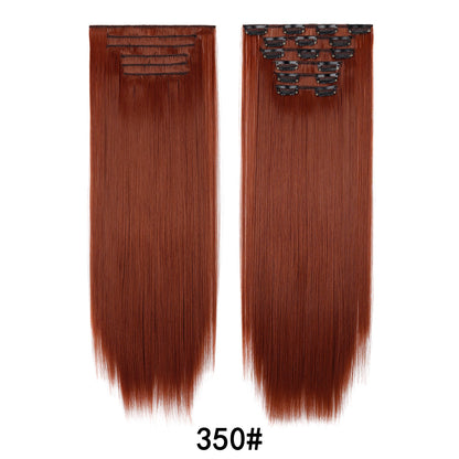 Six-piece clip-in hair extension set by My Store displayed together