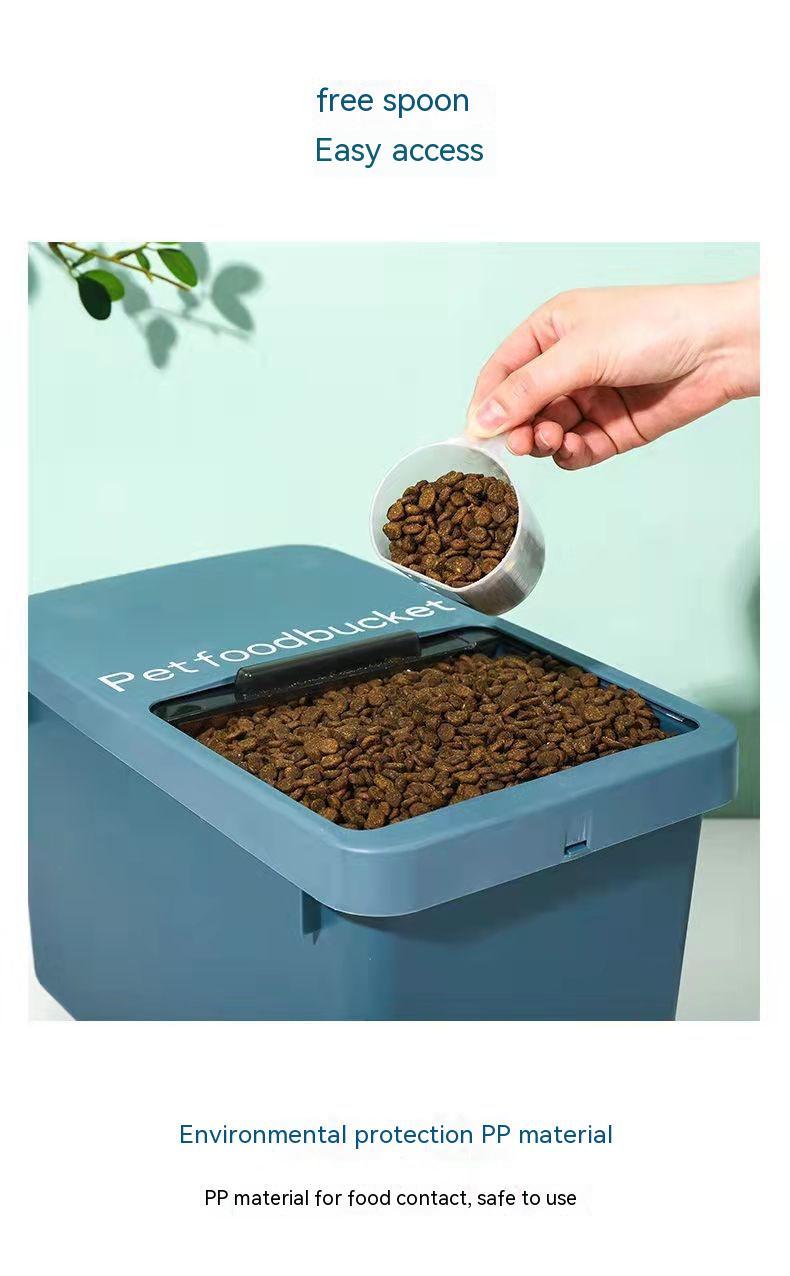 Dust-proof sealed pet supplies storage box with secure lid my store