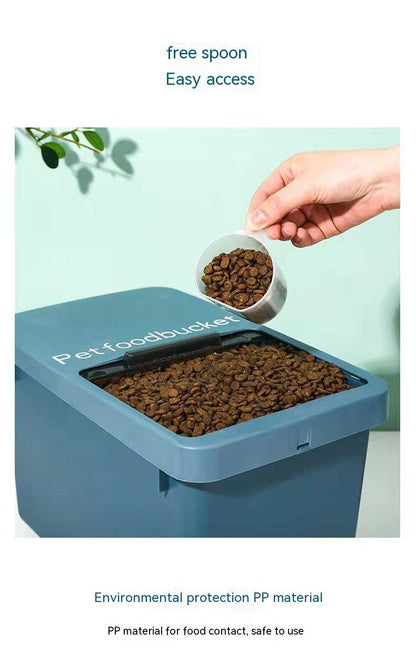 Dust-proof sealed pet supplies storage box with secure lid my store