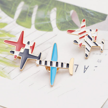 Personalized Alloy Striped Combat Brooch