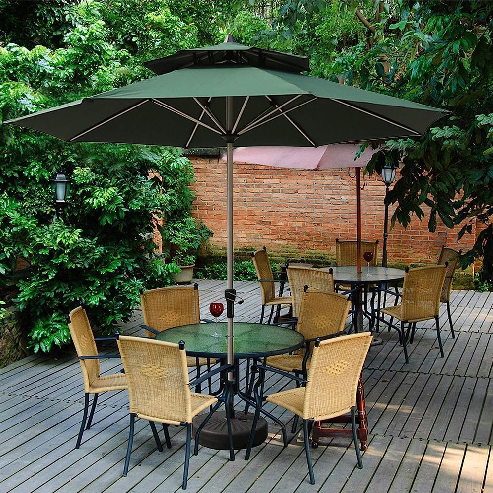 Cross-Border Hand-Cranked Aluminum Patio Umbrella