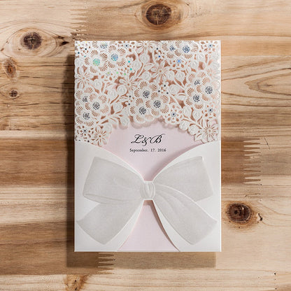 Personalized custom invitation design with elegant typography and decorative details