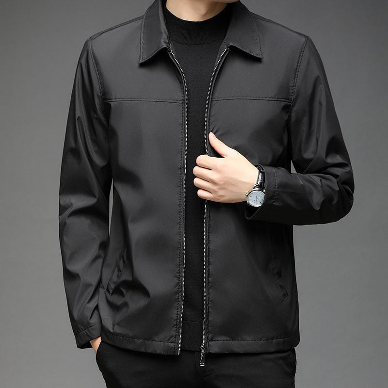Men's lapel jacket fall winter coat in a classic design by My Store