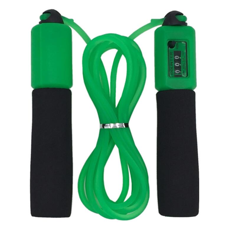 Rope skipping fitness rope by My Store with handles for cardio and exercise training