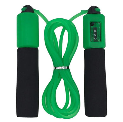 Rope skipping fitness rope by My Store with handles for cardio and exercise training
