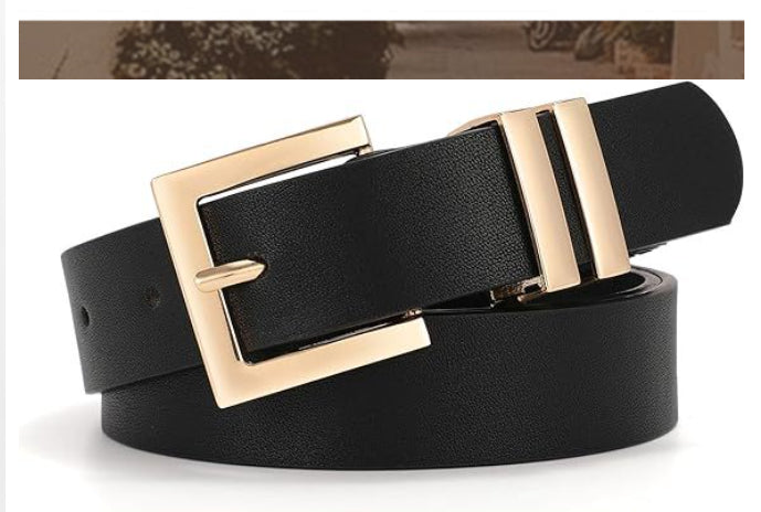 Trendy slim belt in a luxurious, stylish design for jeans and dresses